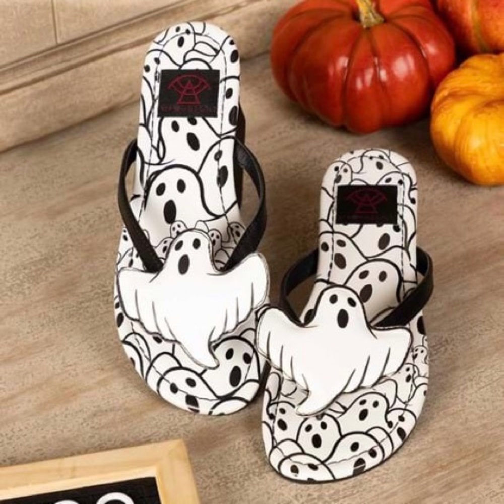 new in box! strangecvlt betty phantom sandal 7 halloween ghost shoe sold out - Picture 2 of 3